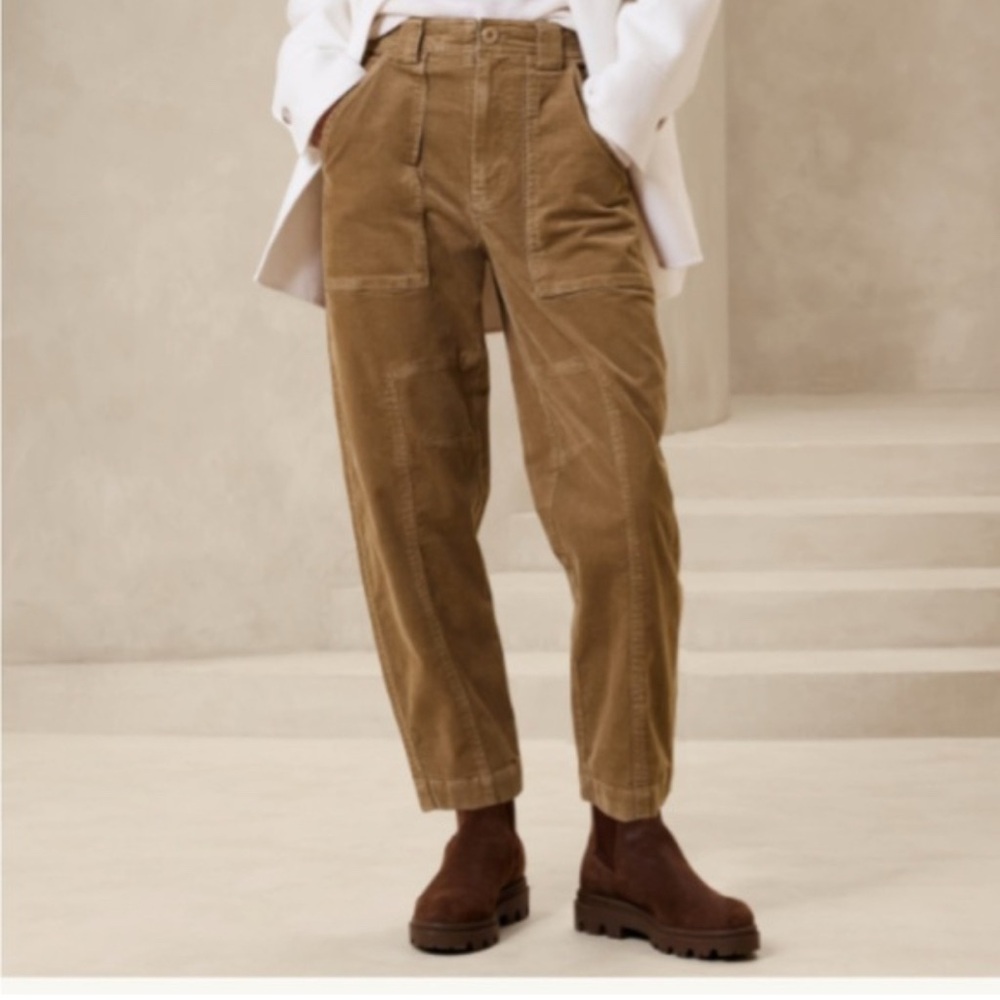 Banana Republic Tan Wide Leg Pants